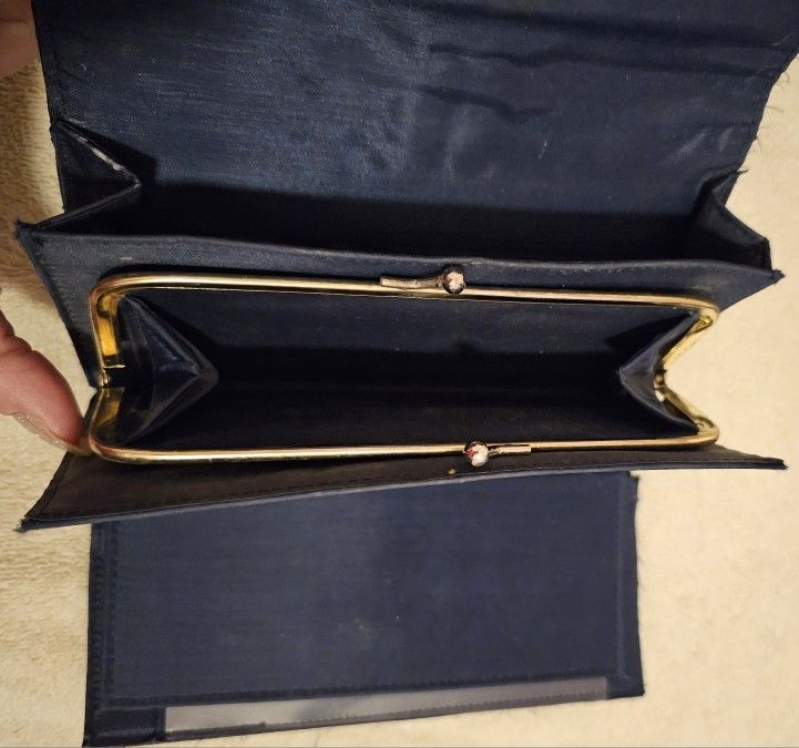 Large Navy Wallet