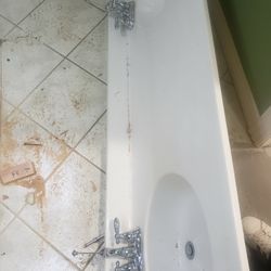 Double Sink With Countertop