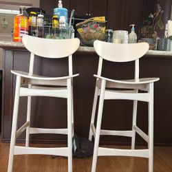WHITE Bar stools (2)