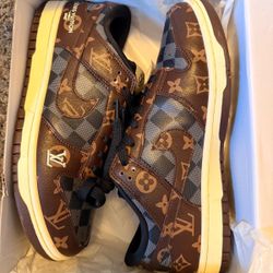 Louis Vuitton Monogram Sneakers – Luxury Style, Excellent Size 10