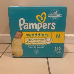 Pampers Swaddlers Newborn Diapers 140 Ct