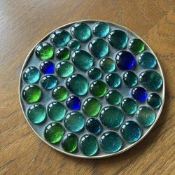 Trivet mid-century vintage brass tone