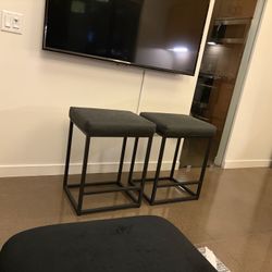 2 Modern Stools