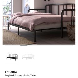 IKEA  daybed frame with 2  mattresses
