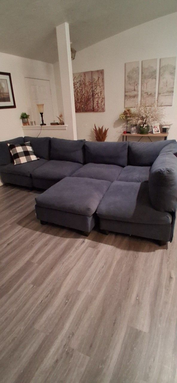 Blue Sectional Couch
