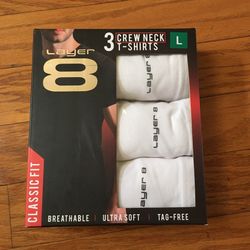NWT Layer 8  Men’s Tshirts 3 Pack Size L