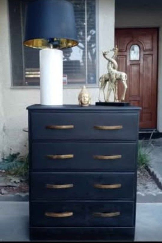 4 Drawer Solid Wood Dresser - Dark Chocolate Stain