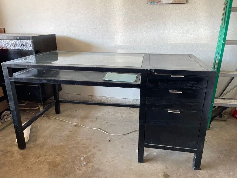 Black Wooden Desk