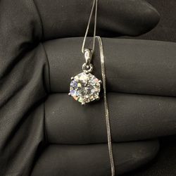 5CT Moissanite Chain 💎 Iced Pendant