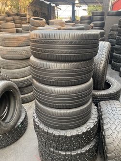 SET MICHELIN 205/55/16 GOOD USED $150 PRICE INCLUDES PROFESSIONAL INSTALLATION AND TAX