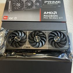 ASUS PRIME AMD RADEON RX 9060 XT 16G OC Edition GPU Graphic Card For Gaming PC Parts For Sale