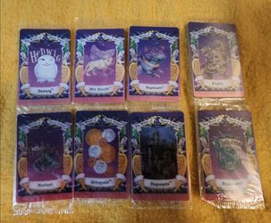 COMPLETE Set 8 M&S Harry Potter Chocolate Frog Cards 2001 * RARE * SEALED * MINT