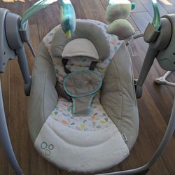 Baby Items (swings, tubs, diaper pail, exersaucer, rocker bassinet)