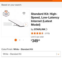 Standard Kit: High-Speed, Low-Latency Internet (open Box)