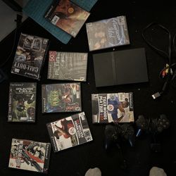 Ps2 With 9 Games 2 Controllers  And RCA Jacks Make Offer