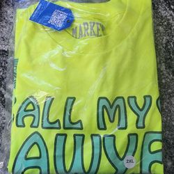 NWT Genuine Market Studios(formerly Chinatown Market) Call My Lawyer Neon Tshirt Mens 2XL 

Pick up 77095 near Telge/West