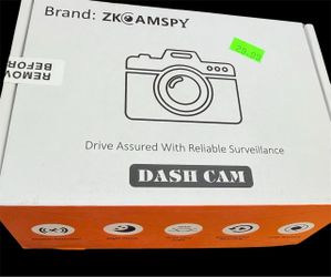 ZKCAMSPY Dual Lens Dashcam With Night Vision - 1080P HD In-Car DVR Recorder