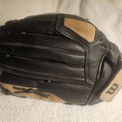 Wilson Softball Model AO350 ES13 Black/light Brown 13" Glove 