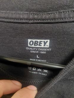 Obey large t-shirt black