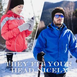 20 Pcs Headband Ear Warmer Polar Fleece Winter Ear Muffs Running Gear Black