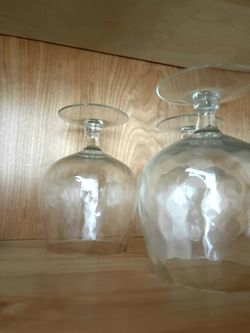 Large Crystal Brandy Snifter Glasses - set of 3