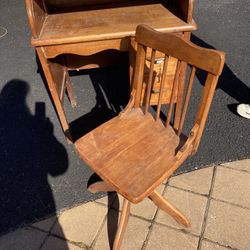 Vintage Child’s Roll top Desk 