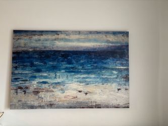 Large Abstract Seascape Canvas Wall Art. ** Size: 60 x 40