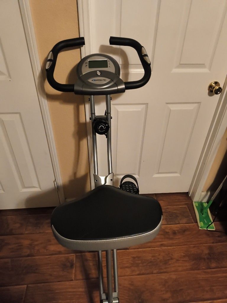 Exerpeutic Folding Exercise Bike, 8 Levels of Resistance Stationary Bike,