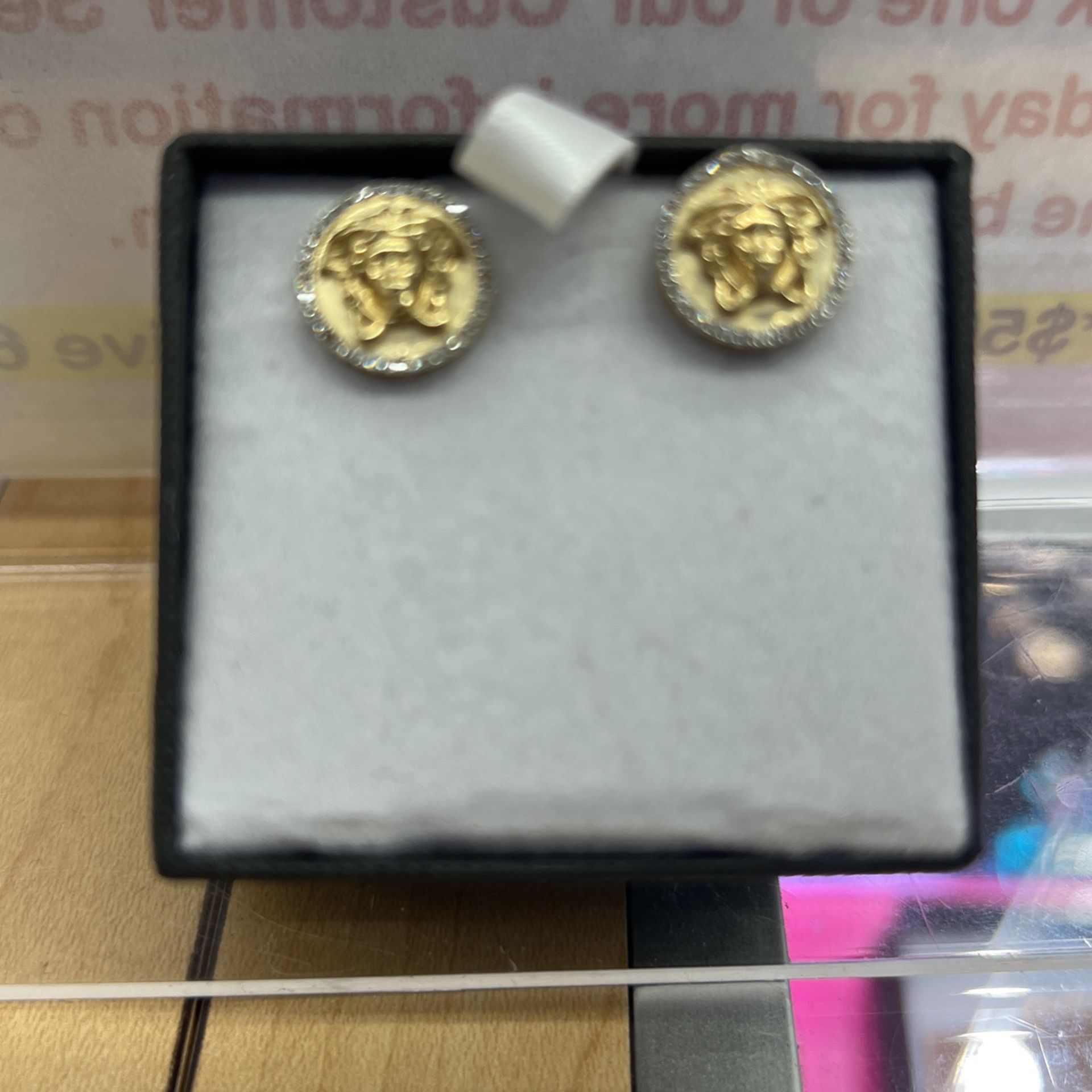 10kt Versace Stud Earrings,All Products : American Fashion Style Bags On Sale