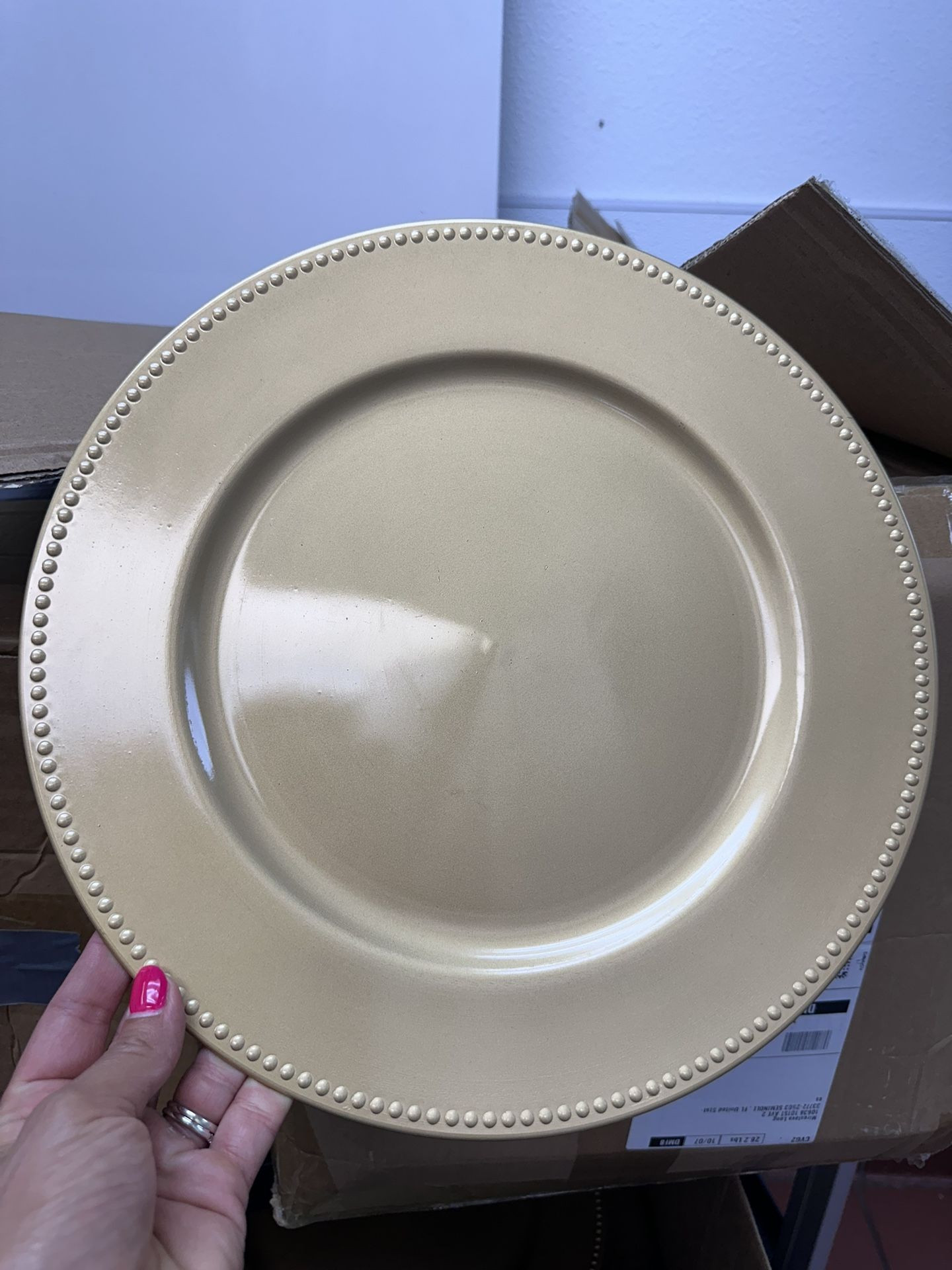59 Gold Charger Plates