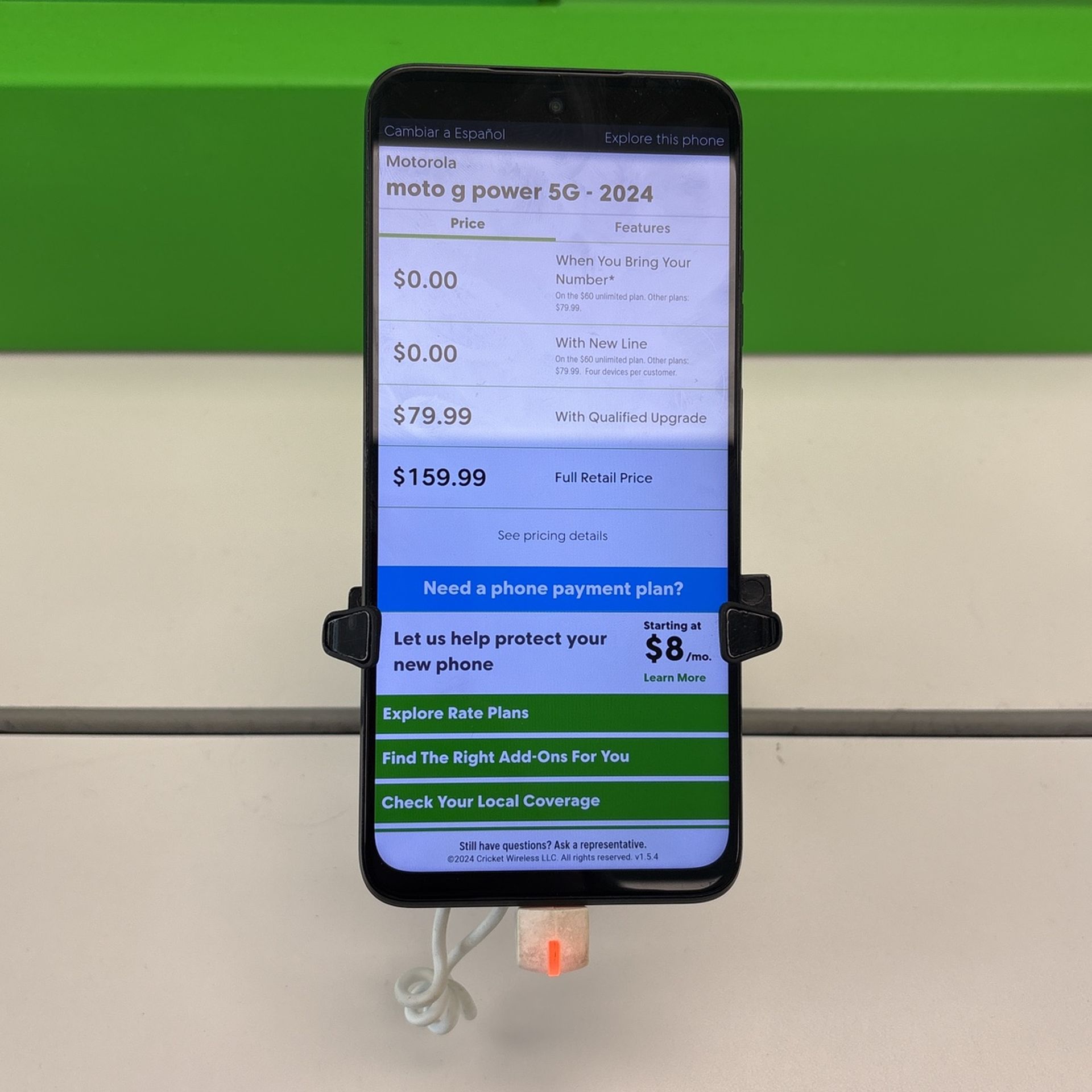 Moto G power 2024 free with new activation at cricket wireless
