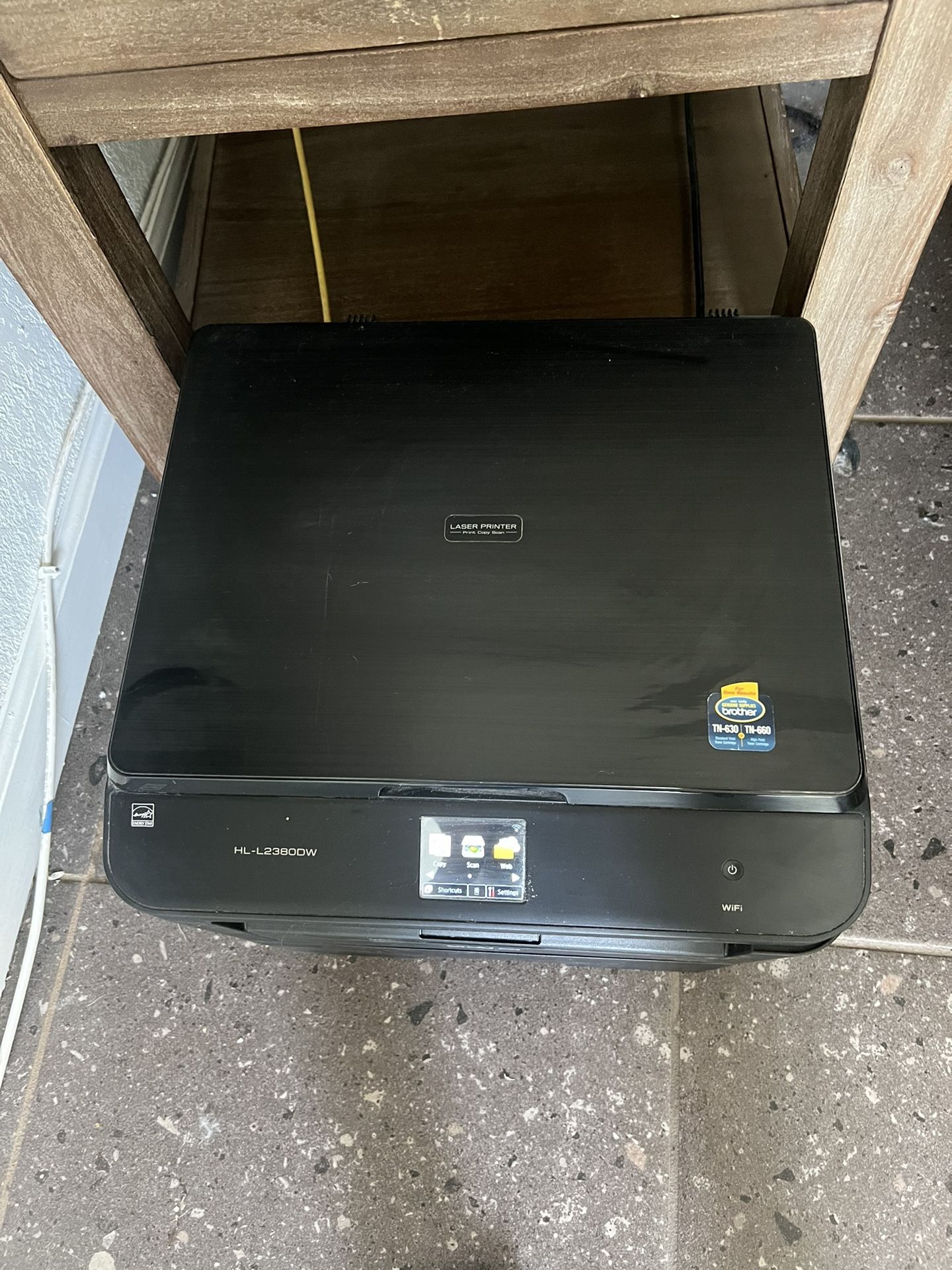 Brother HL-L2380DW Wireless Monochrome Laser Printer, Black