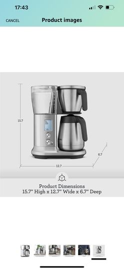  Breville Precision Brewer Thermal Coffee Maker, 60 oz. Brushed  Stainless Steel, BDC450BSS: Home & Kitchen