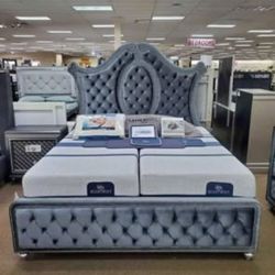 NWW Elegant & Classy Bedroom Set King Or Queen 💥No Credit NEEDED💥 $10 DOWN
