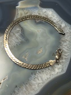 Sterling Silver Herringbone Bracelet