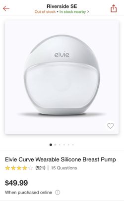  Elvie Curve Manual Wearable Breast Pump
