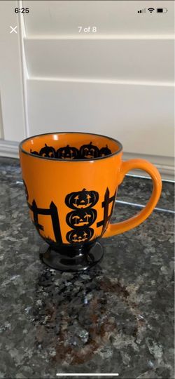 Halloween Jack-O-Lantern Footed Mug