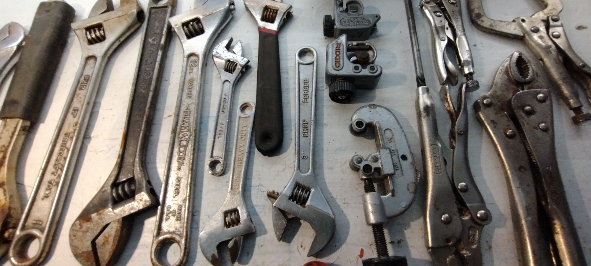 Wrenches , Old Pipe Wrenches , Tubing Cutters , Vise Grips