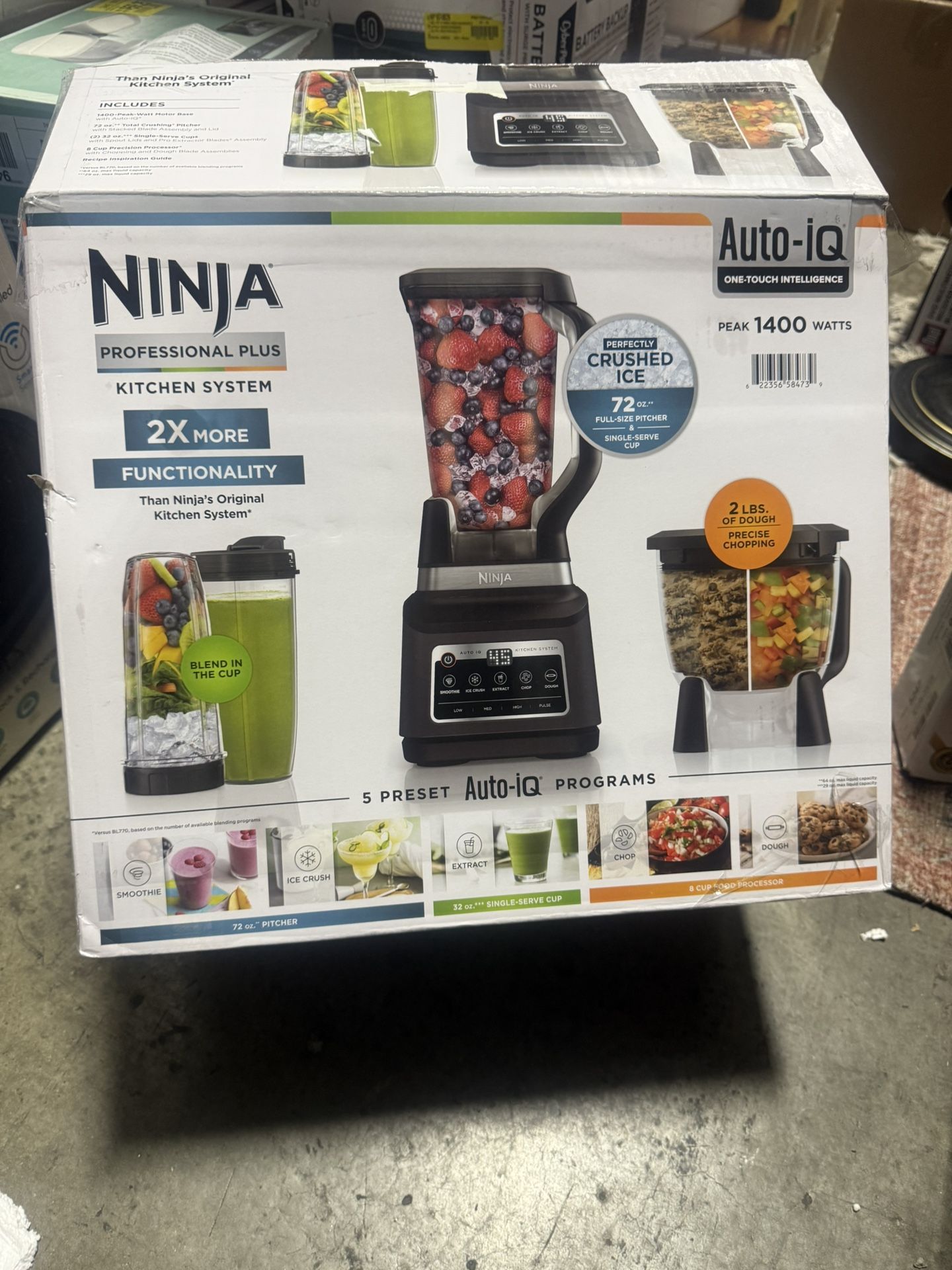Ninja BN805A Kitchen Blender System and 8 Cup Food Processor,New Products : American Fashion Style Bags On Sale