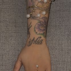 Pearl and gold ring set #jewellery