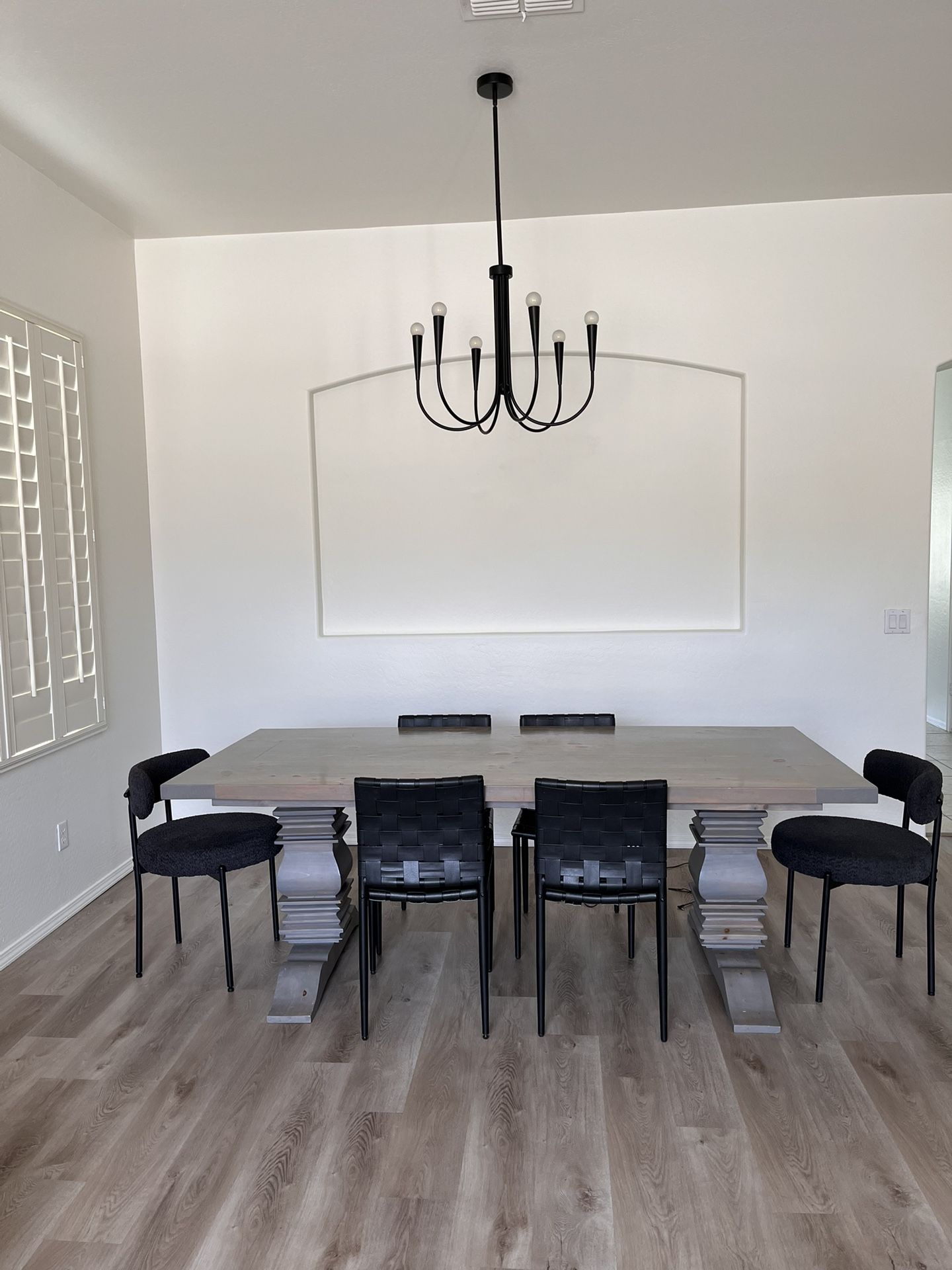 Modern Solid Wood Dining Table Set