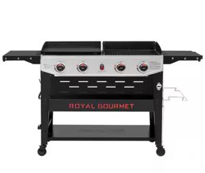 Royal Gourmet 4-Burner Gas Grill and Griddle Combo