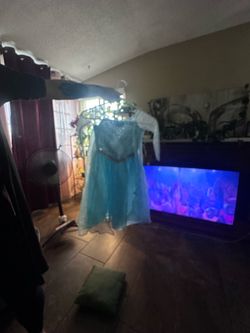 Girls Elsa Frozen Princess Costume Dress