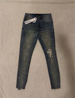 purple jeans