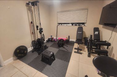 Home gym + TV bundle $750 or OBO