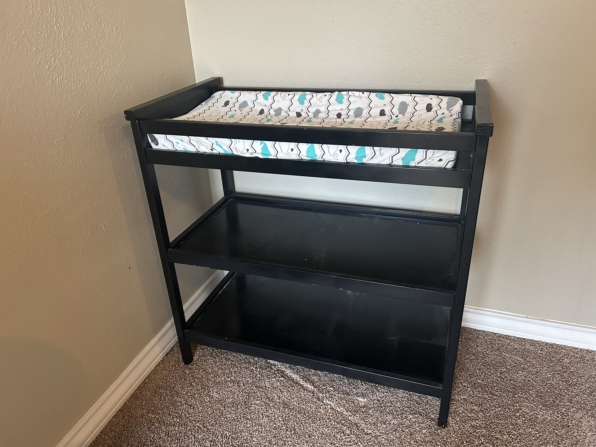 Crib W/ Mattress + Changing Table