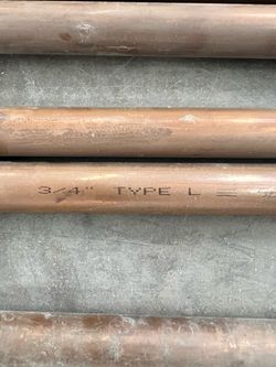 3/4 coper pipe type L