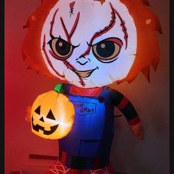 CHUCKY Child Play  INFLATABLE FRONT YARD DECORATION BLOW UP HALLOWEEN