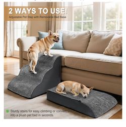Dog Stairs for Small Dogs, Puppy, Older Cat, High Density Foam