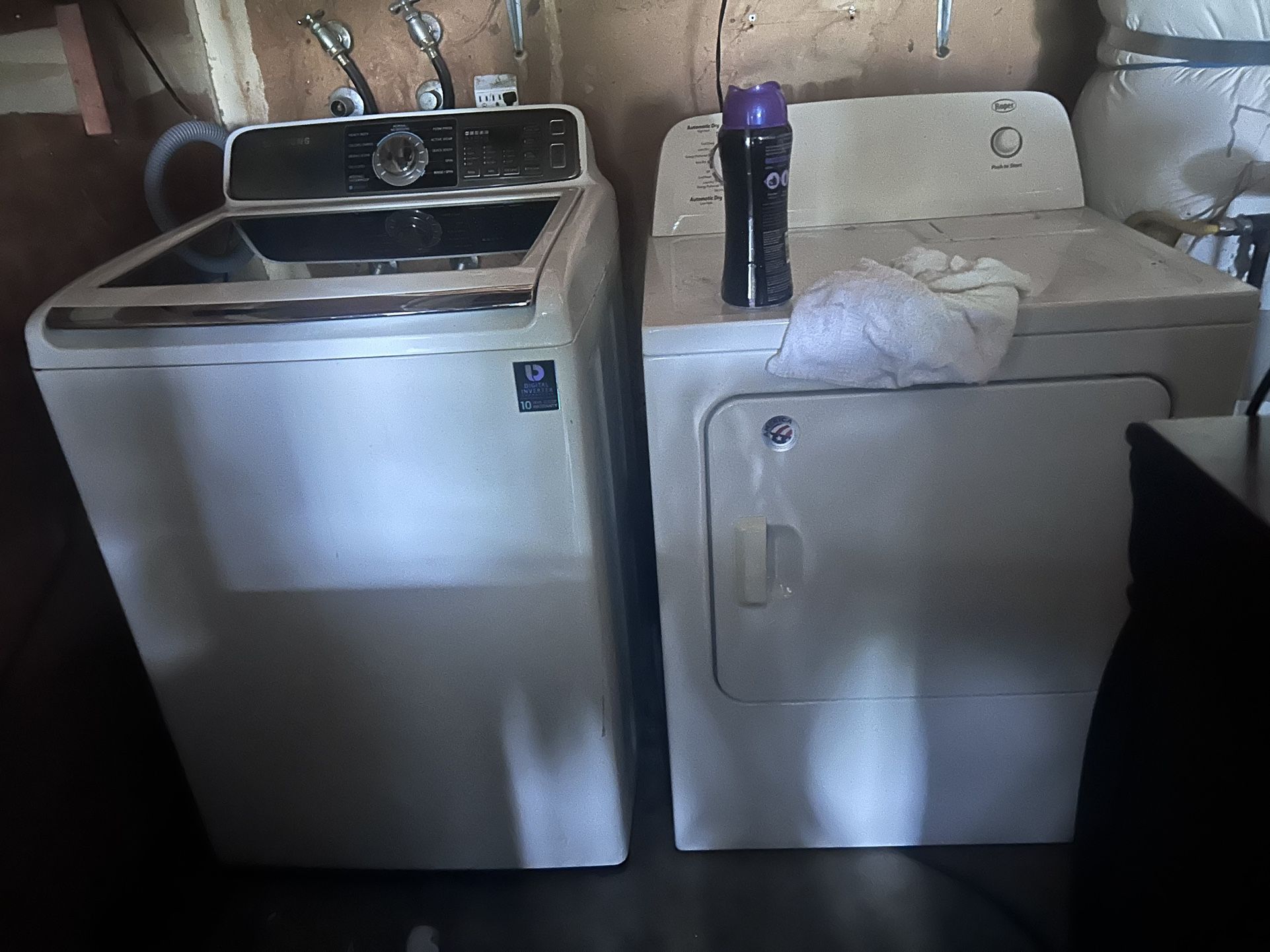 Washer and dryer